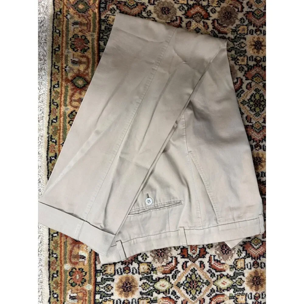 Tom Ford 2 Piece Summer Cotton Beige Tan Suit 54L 44L US Men's 38x32 trousers